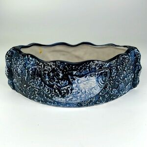 Vintage Ceramic Fish Motif Planter